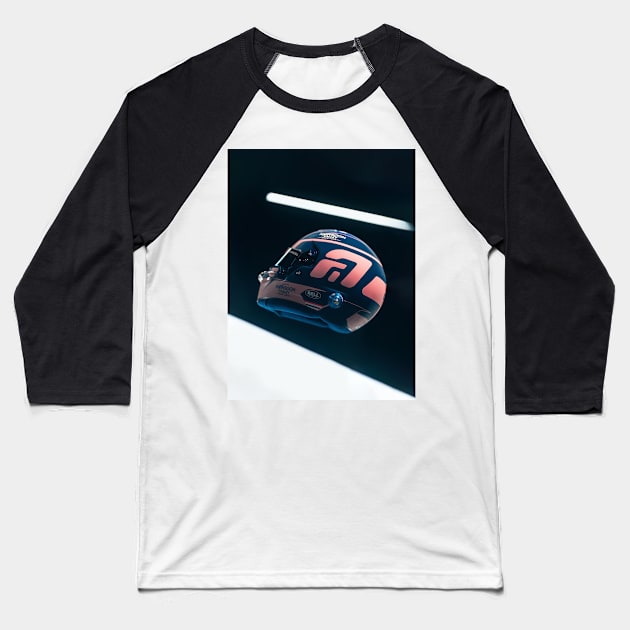 Alex Albon Helmet 2024 Baseball T-Shirt by F1LEAD